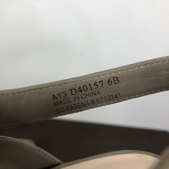 Cole Haan Air Heath Wedge Lace Up Slingback Leather Textile Open Toe Sandal 6B - Picture 6 of 9